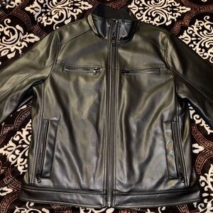 Faux Leather Moto Jacket